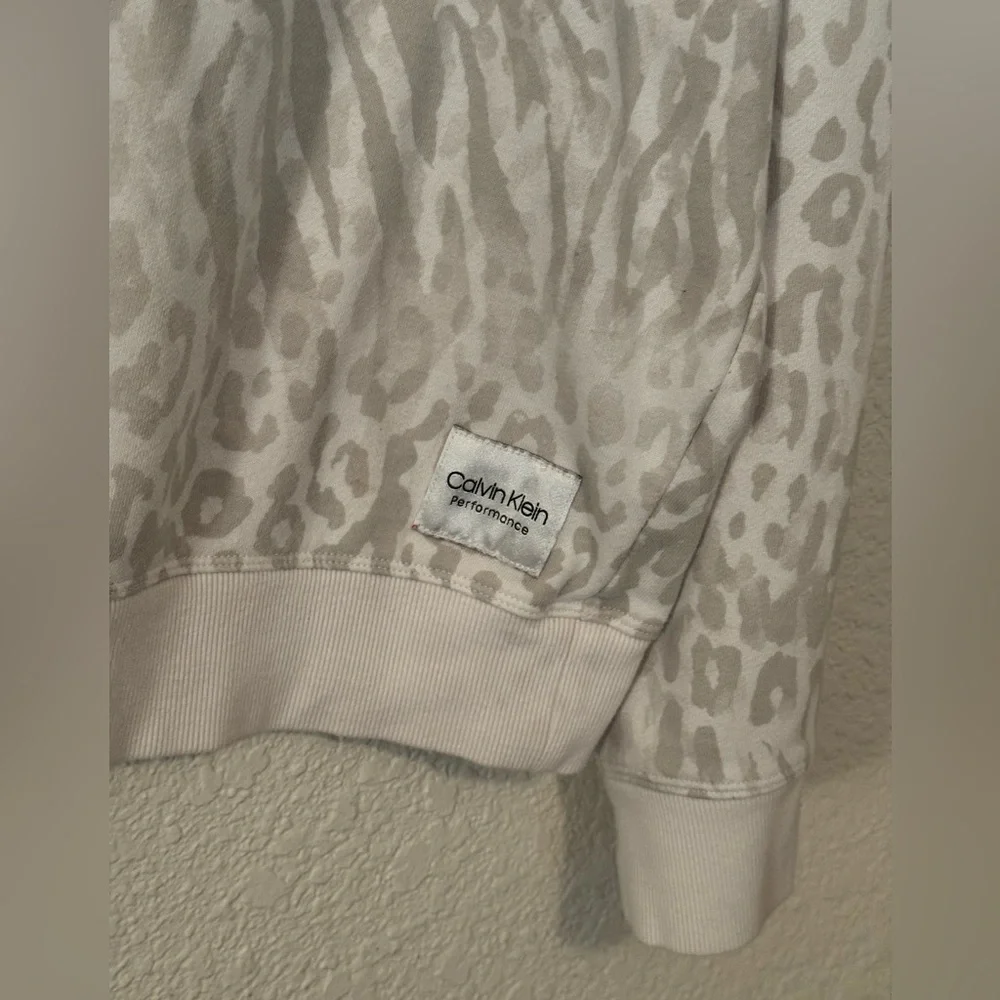 Calvin Klein Performance women's tie-dyed French terry sweatshirt size L - Picture 2 of 3